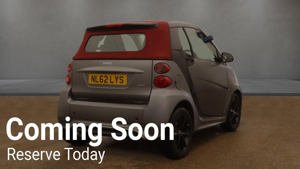 Smart fortwo 1.0 MHD Pulse Cabriolet 2dr Petrol SoftTouch Euro 5 (s/s) (71 bhp)